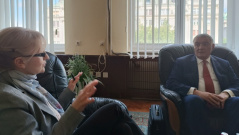 19 April 2024 National Assembly Deputy Speaker and Foreign Affairs Committee Chairperson Marina Ragus in meeting with the non-resident Armenian Ambassador to Serbia Ashot Hovakimyan